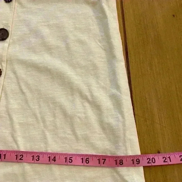 Soft Surroundings Women’s Sleeveless Delia Buttons Cotton V-Neck Tank NEW XS-S - Picture 8 of 13